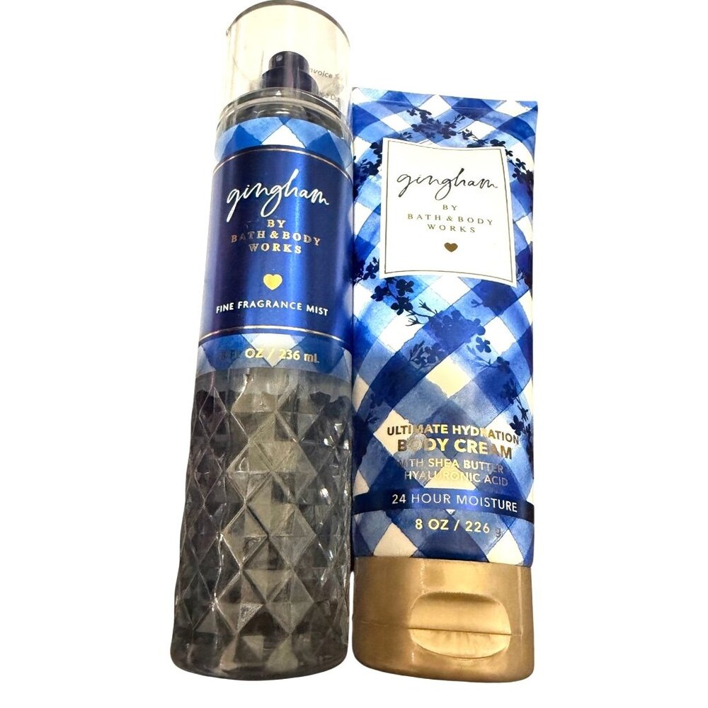 Bath & Body Works Gingham 2pc Set NEW‎